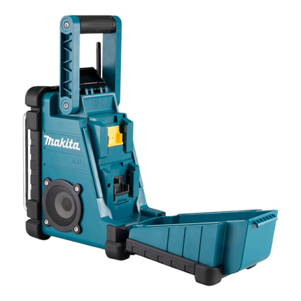 Makita DMR 116 RG radio inalámbrica para obras 14,4 - 18 V AM FM AUX + 2x batería recargable 6,0 Ah + cargador