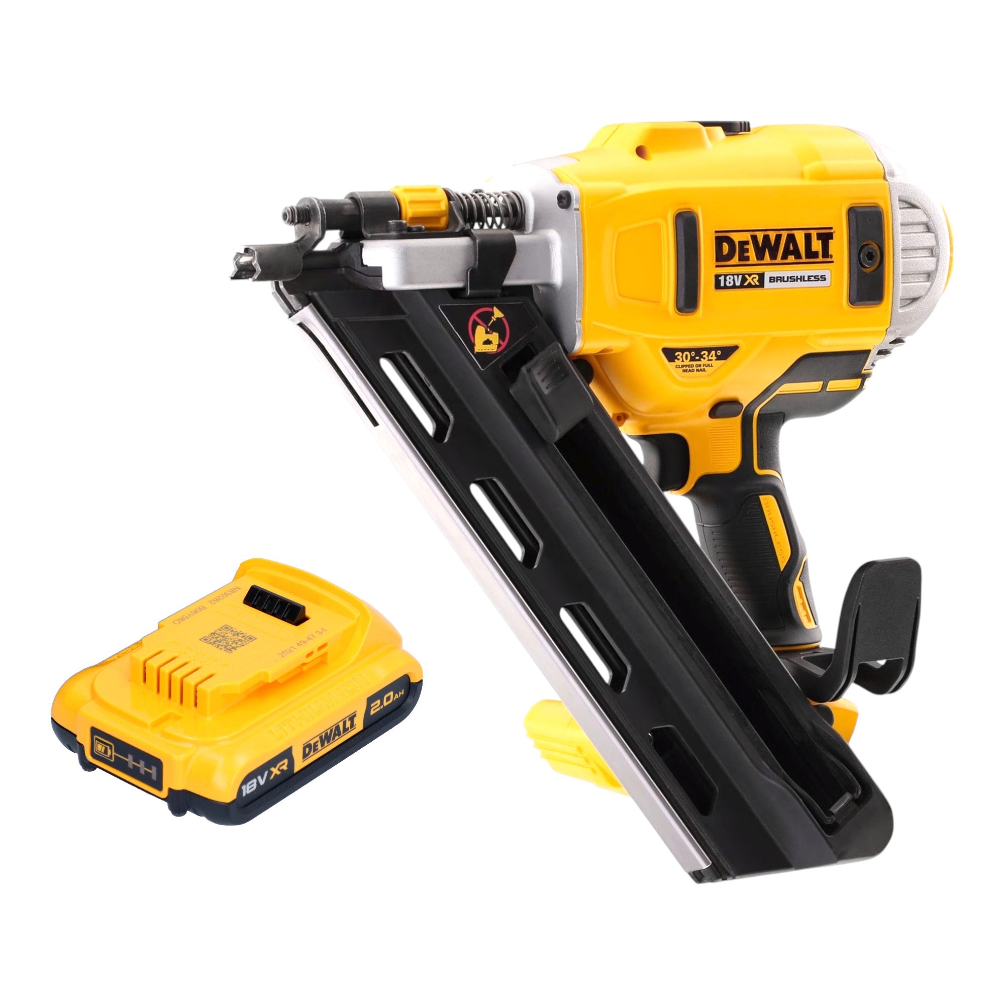 DeWalt DCN 692 N Akku Streifennagler 18 V 50 90 mm Brushless 1x Akku 2 0 Ah ohne Ladegeraet 0 - toolbrothers