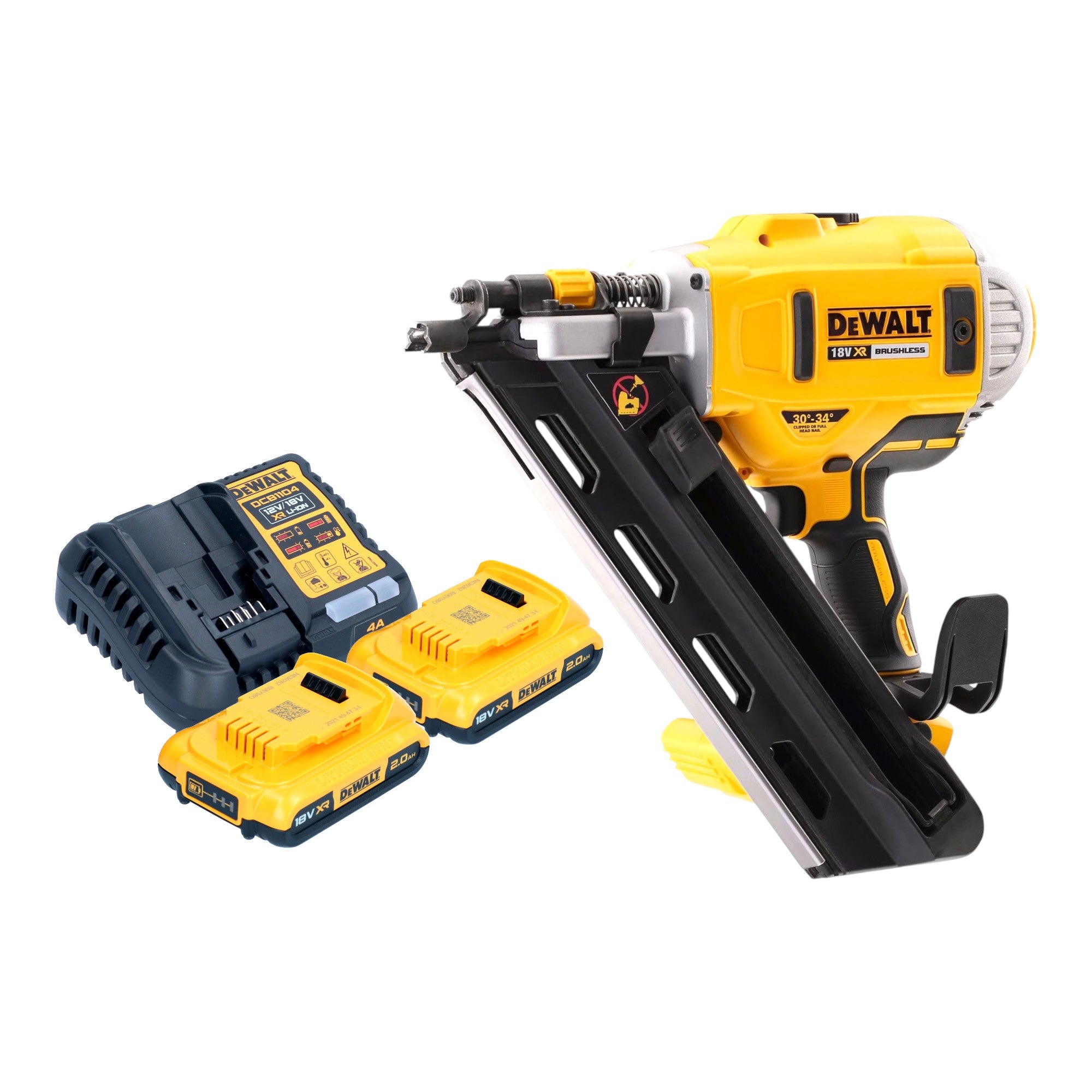 DeWalt DCN 692 D2 Akku Streifennagler 18 V 50 90 mm Brushless 2x Akku 2 0 Ah Ladegeraet 0 - toolbrothers