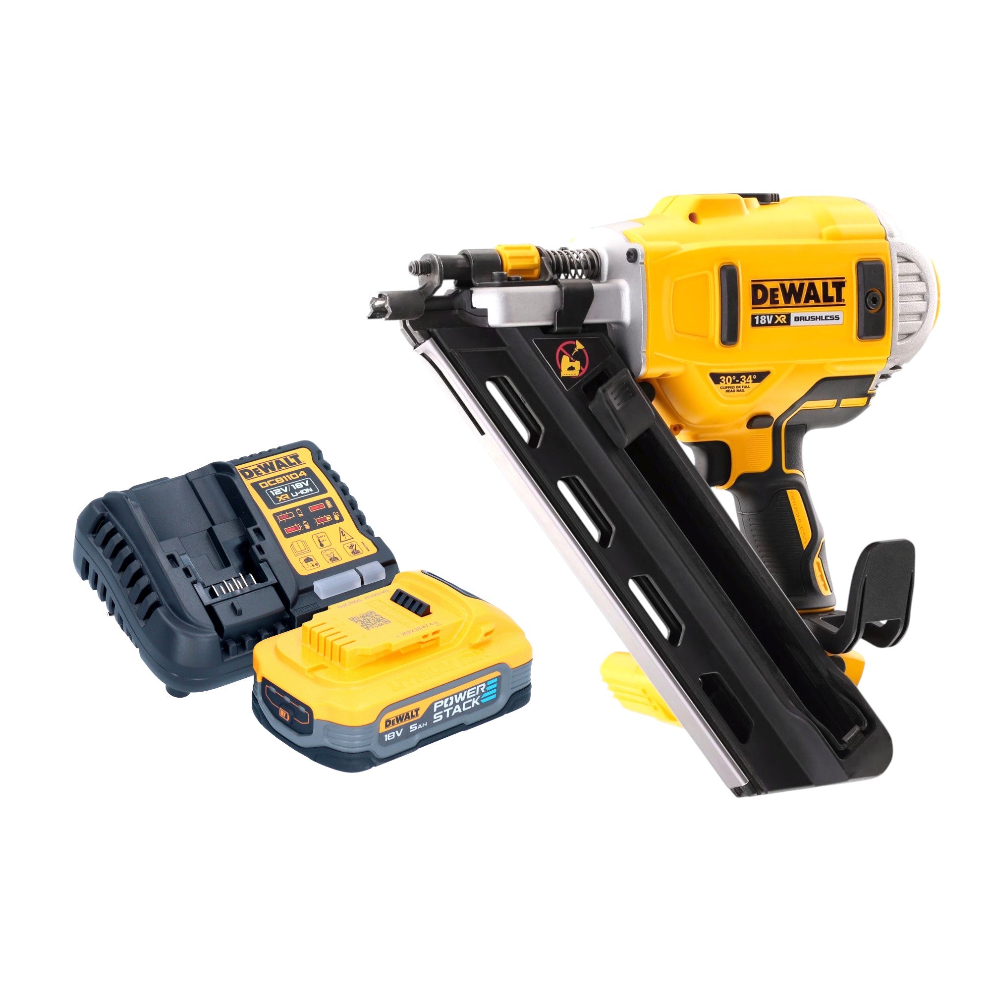 DeWalt DCN 692 H1 Akku Streifennagler 18 V 50 90 mm Brushless 1x Powerstack Akku 5 0 Ah Ladegeraet 0 - toolbrothers
