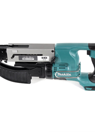 Makita DFR 550 RT1J Akku Magazinschrauber 18V 25-55mm + 1x Akku 5,0Ah + Ladegerät + Makpac - Toolbrothers