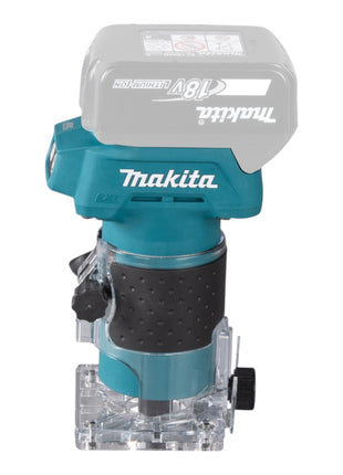 Makita DRT 52 STJ cordless edge router 18 V 6 mm brushless + 2x battery 5.0 Ah + charger + Makpac