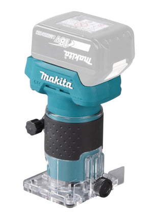 Makita DRT 52 STJ Akku Kantenfräse 18 V 6 mm Brushless + 2x Akku 5,0 Ah + Ladegerät + Makpac