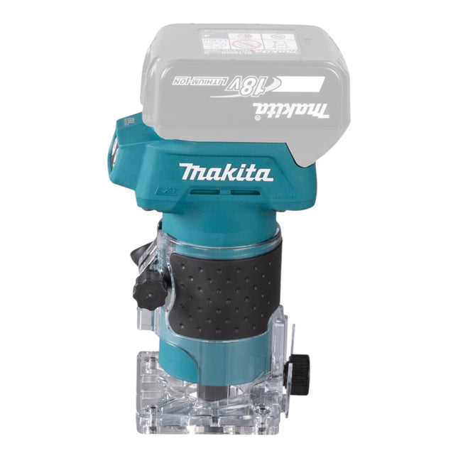 Fresadora de cantos sin cable Makita DRT 52 RF 18 V 6 mm sin escobillas + 2x batería recargable 3,0 Ah + cargador