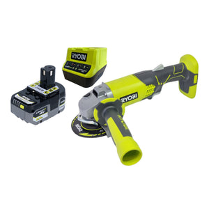 RYOBI R18AG-0 Akku Winkelschleifer 18 V ONE+ 115 mm + 1x Akku 5,0 Ah + Ladegerät