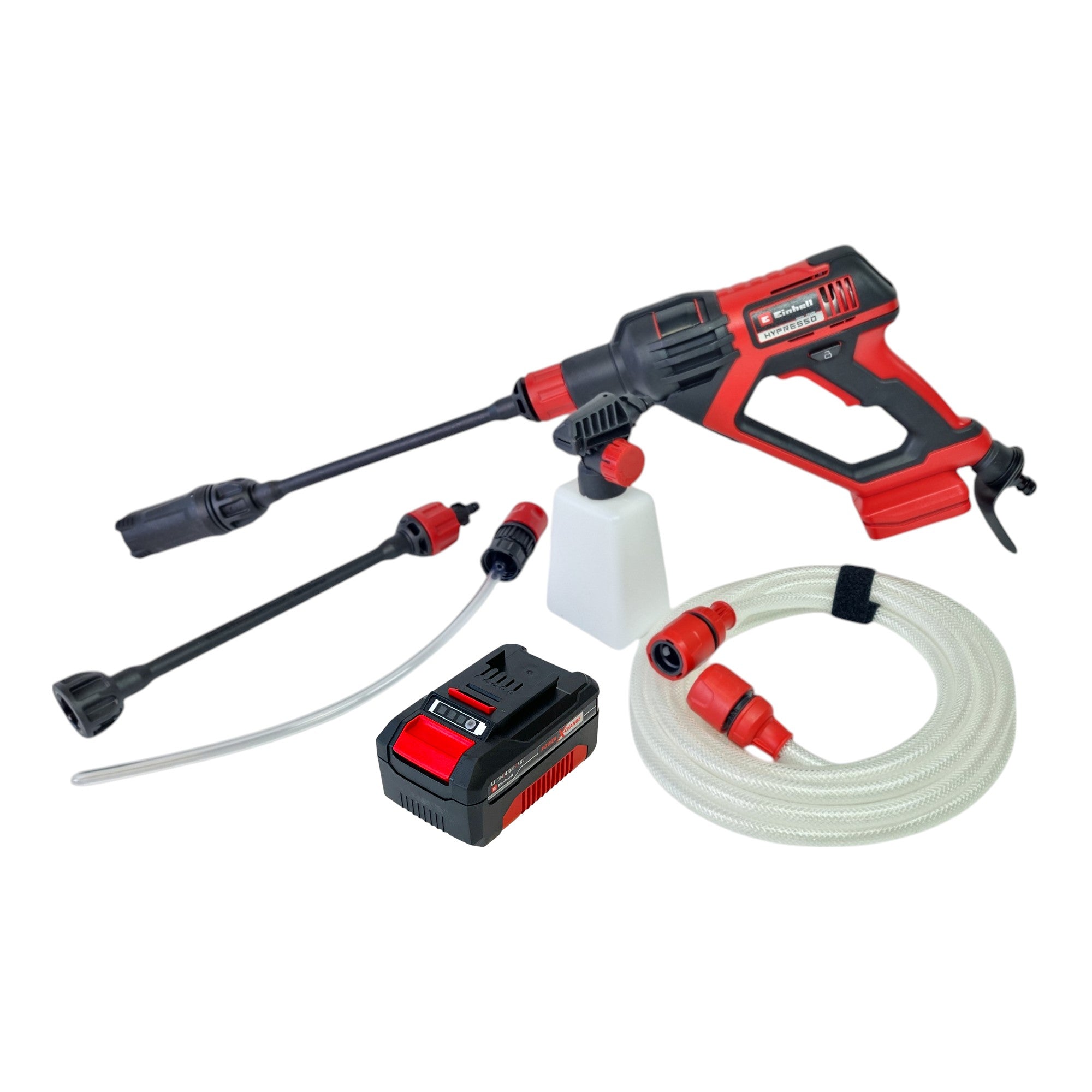 Einhell HYPRESSO 18 24 1 Akku Druckreinigerpistole 18 V 24 bar 240 l h 1x Akku 4 0 Ah ohne Ladegeraet 0 - toolbrothers