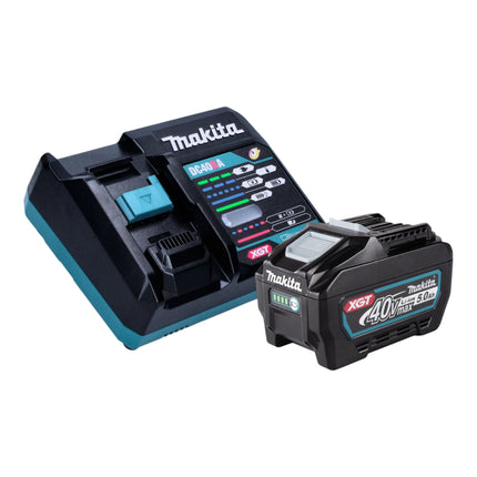 Makita GA 044 GT101 Smerigliatrice angolare a batteria 40 V max. 125 mm X-LOCK Brushless + 1x batteria ricaricabile 5,0 Ah + caricabatterie