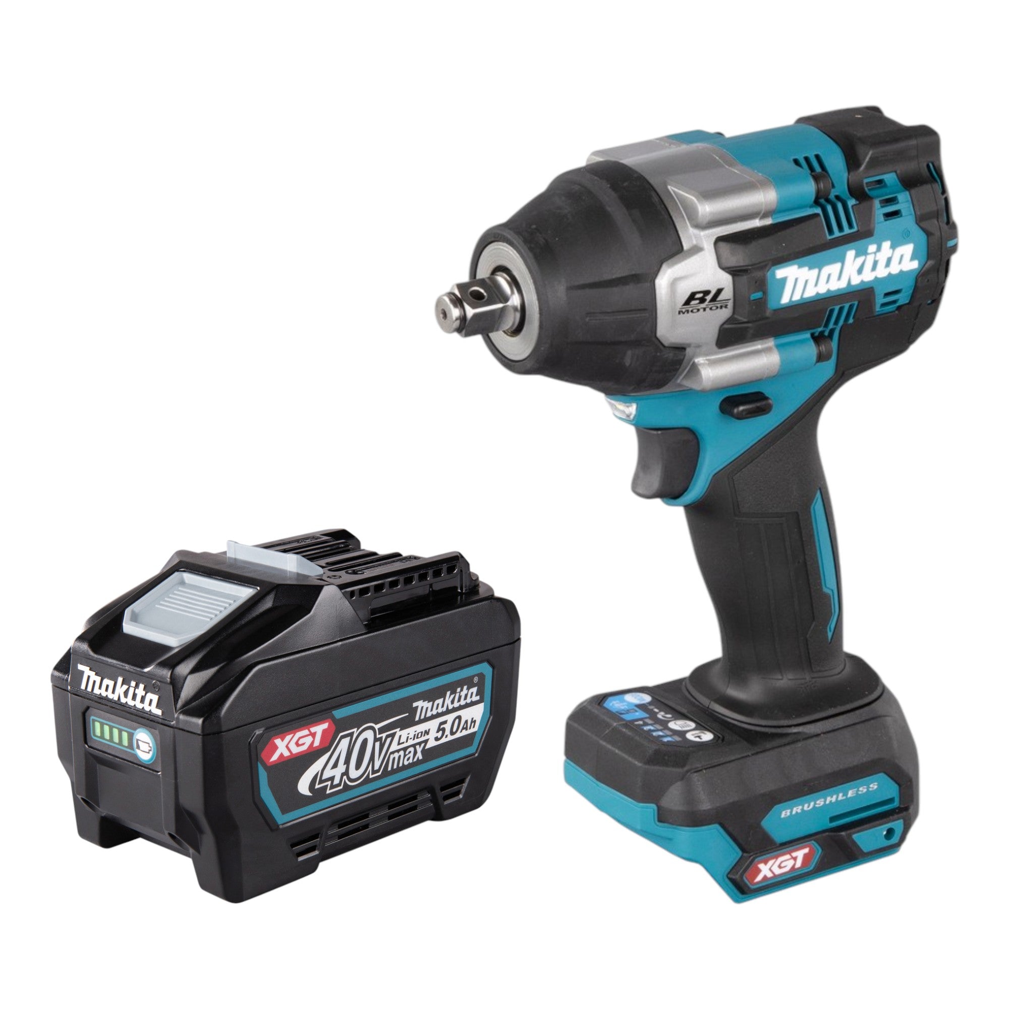 Makita TW 007 GT1 Akku Schlagschrauber 40 V max 760 Nm 1 2 Brushless 1x Akku 5 0 Ah ohne Ladegeraet 0 - toolbrothers