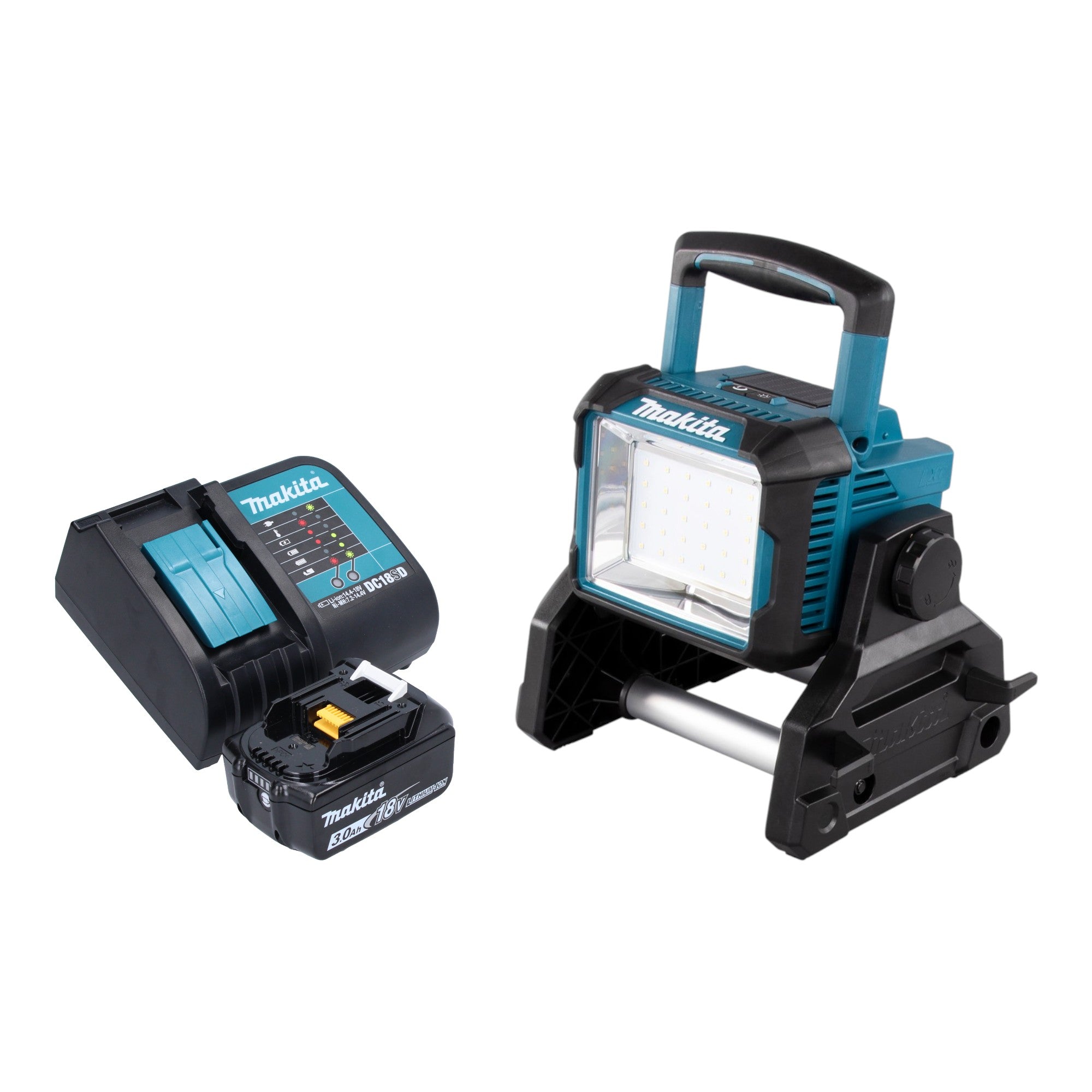 Makita DEADML 811 SF1 Akku Baustrahler 14 4 18 V 3000 lm LED 1x Akku 3 0 Ah Ladegeraet 0 - toolbrothers