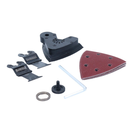 DeWalt DCS 355 E2 Oscillateur sans fil Multitool 18 V Brushless + 2x Powerstack batterie 1,7 Ah + chargeur + accessoires