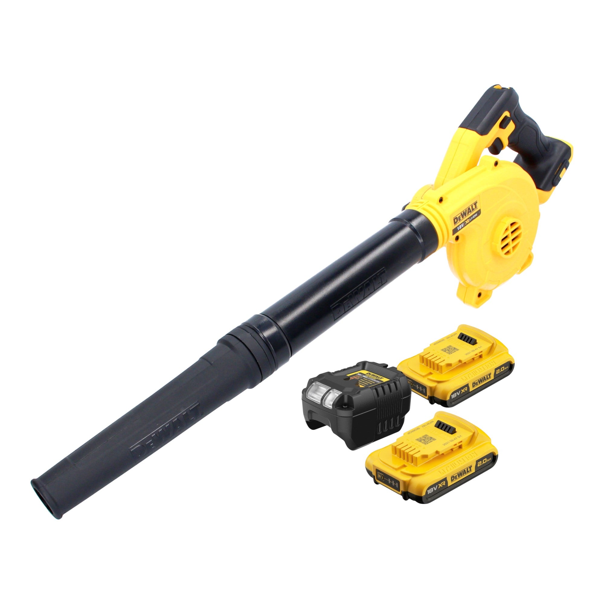 DeWalt DCV 100 D1 Akku Geblaese Laubblaeser 18 V 2x Akku 2 0 Ah Ladegeraet 0 - toolbrothers