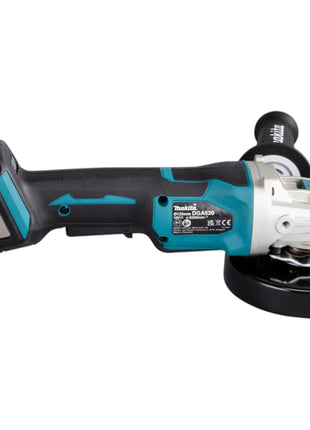 Makita DGA 520 SG1X1 akumulatorowa szlifierka kątowa 18 V 125 mm X-LOCK bezszczotkowa + 1x akumulator 6,0 Ah + ładowarka