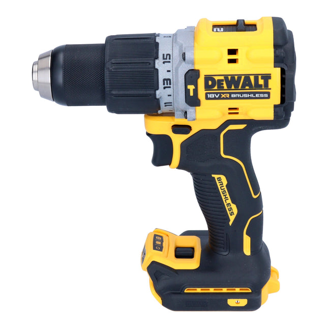 Taladro de percusión sin cable DeWalt DCD 805 E1T 18 V 90 Nm sin escobillas + 1x batería Powerstack 1,7 Ah + cargador + TSTAK