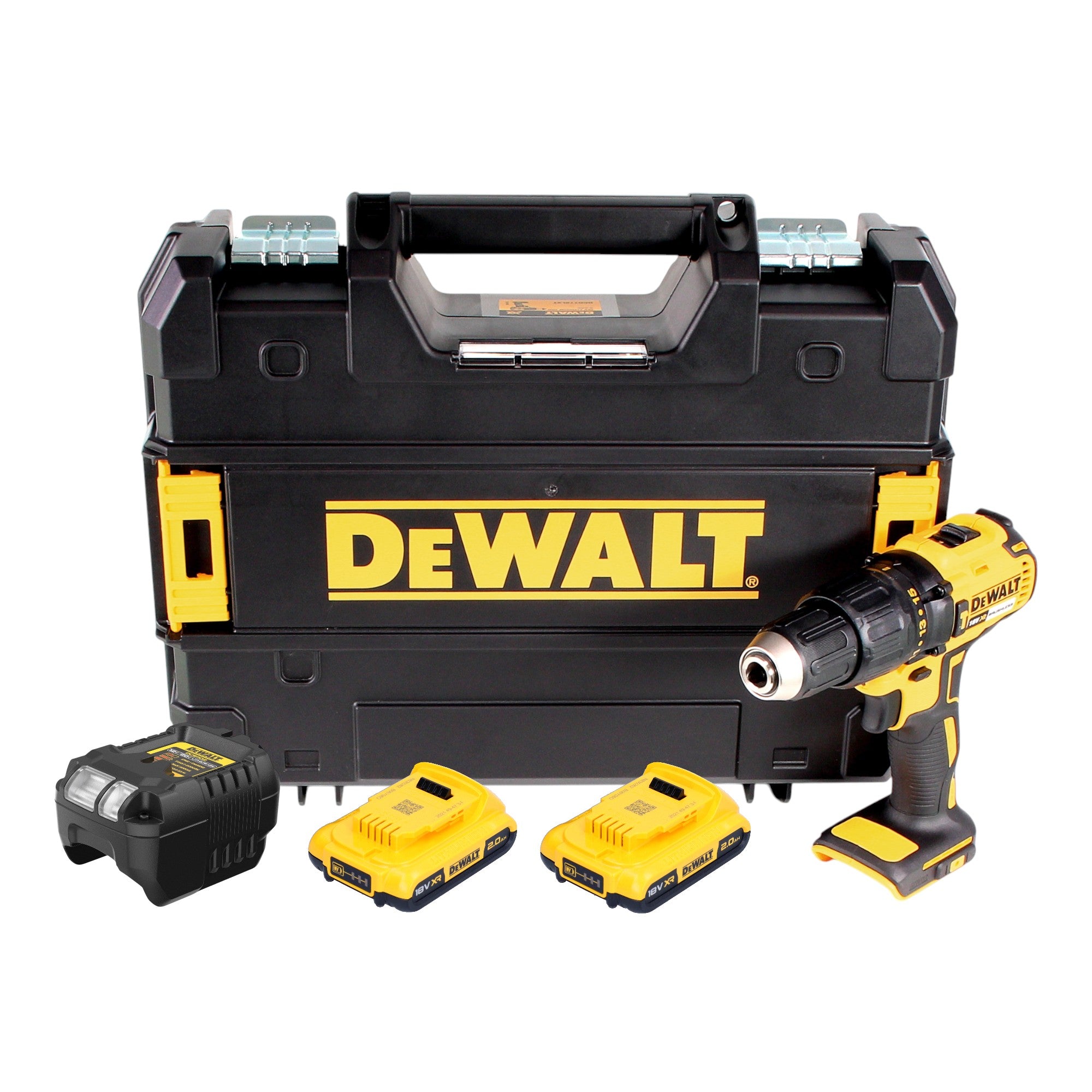 DeWalt DCD 778 D2T Akku Schlagbohrschrauber 18V 65Nm 2x Akku 2 0 Ah Ladegeraet TSTAK 0 - toolbrothers