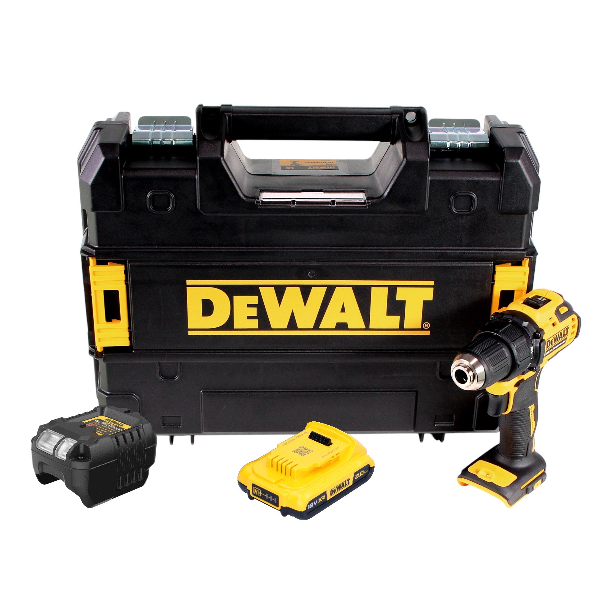 DeWalt DCD 708 D1T Akku Bohrschrauber 18 V 65 Nm Brushless 1x Akku 2 0 Ah Ladegeraet TSTAK 0 - toolbrothers