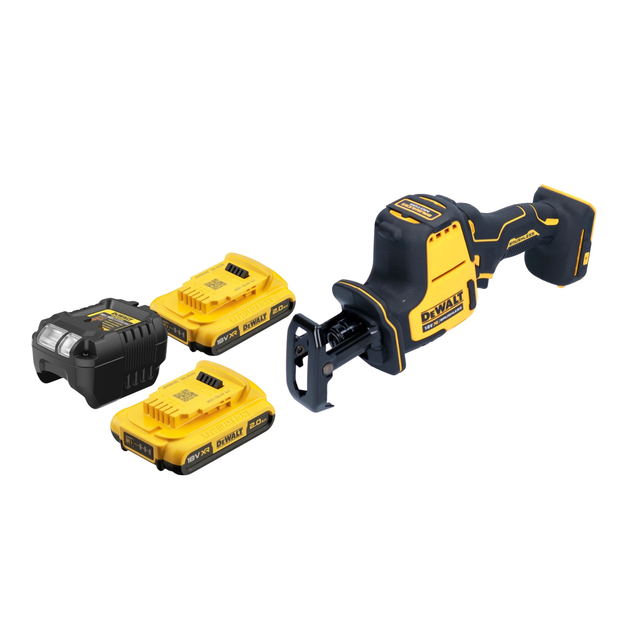 DeWalt DCS 369 D2 Akku Saebelsaege Reciprosaege 18 V Brushless 2x Akku 2 0 Ah Ladegeraet 0 - toolbrothers