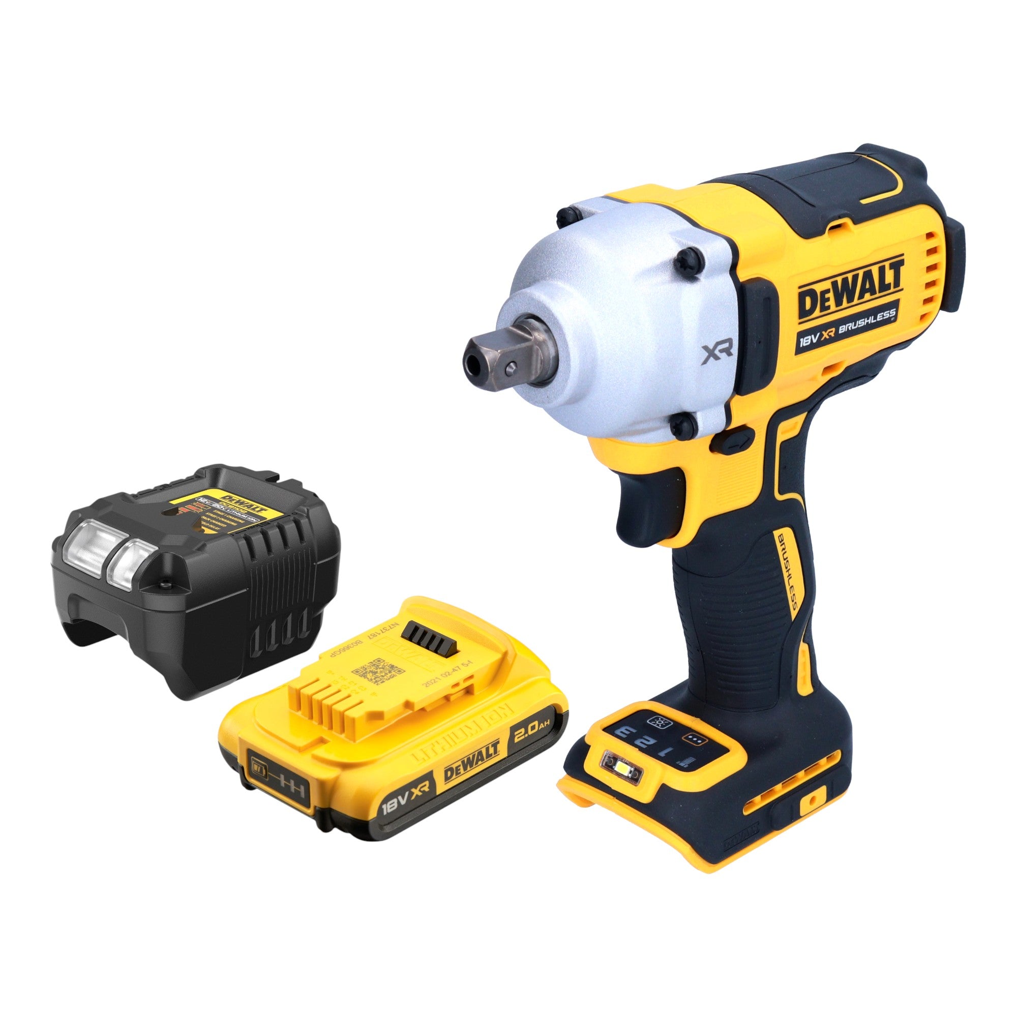 DeWalt DCF 892 D1 Akku Schlagschrauber 18 V 812 Nm 1 2 Brushless 1x Akku 2 0 Ah Ladegeraet 0 - toolbrothers