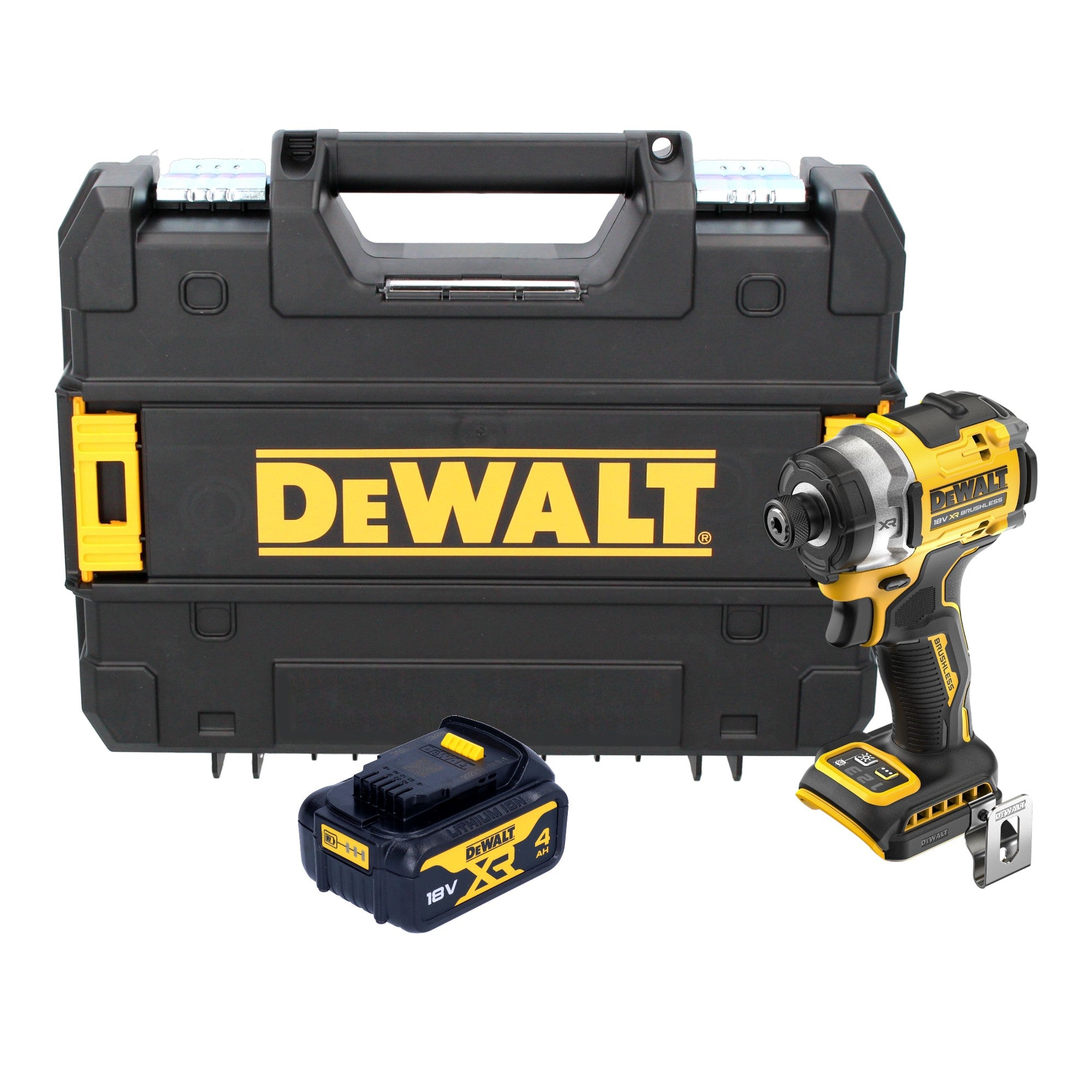 DeWalt DCF 860 NT Akku Schlagschrauber 18 V 282 Nm 1 4 Brushless 1x Akku 4 0 Ah TSTAK ohne Ladegeraet 0 - toolbrothers