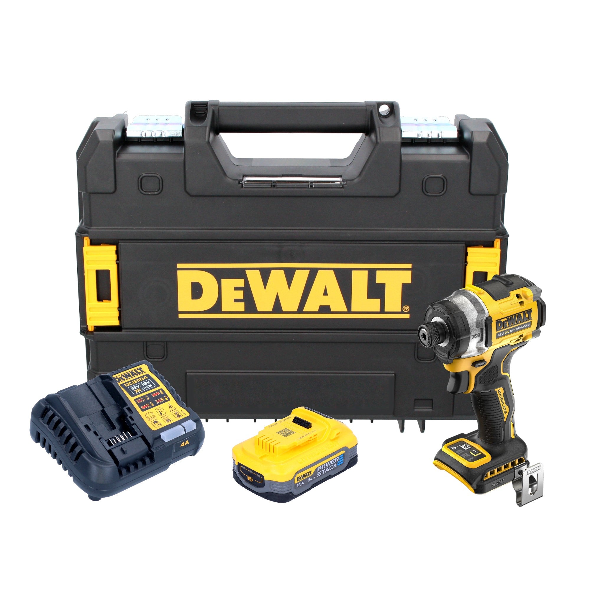 DeWalt DCF 860 H1T Akku Schlagschrauber 18 V 282 Nm 1 4 Brushless 1x Powerstack Akku 5 0 Ah Ladegeraet TSTAK 0 - toolbrothers