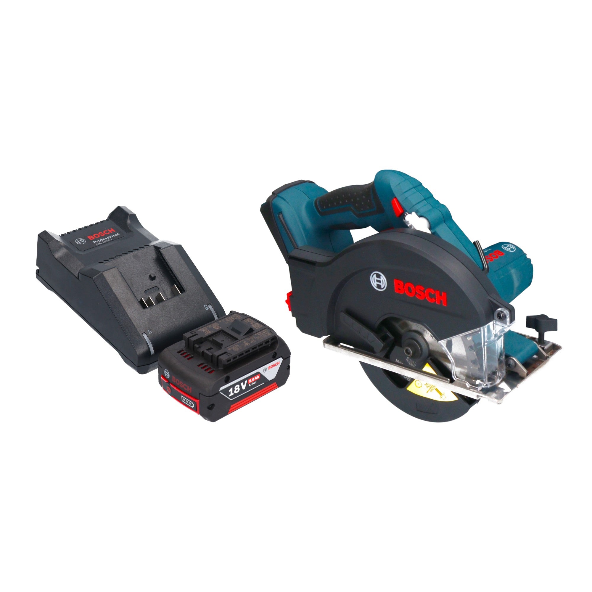 Bosch GKM 18V 50 Professional Akku Metall Handkreissaege 18 V 136 mm Brushless 1x Akku 5 0 Ah Ladegeraet 0 - toolbrothers