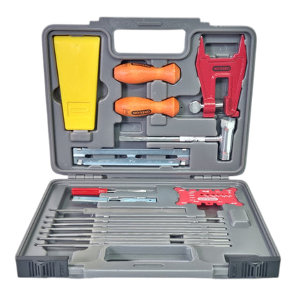 Oregon Schaerfwerkzeug Set 4 5 5 mm 16 tlg im Koffer 601981 fuer Kettensaegen 2 - toolbrothers