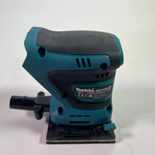 Makita DBO 480 Z Akku Schwingschleifer 18 V 112 x 102 mm Solo Leicht Gebraucht 1 - toolbrothers