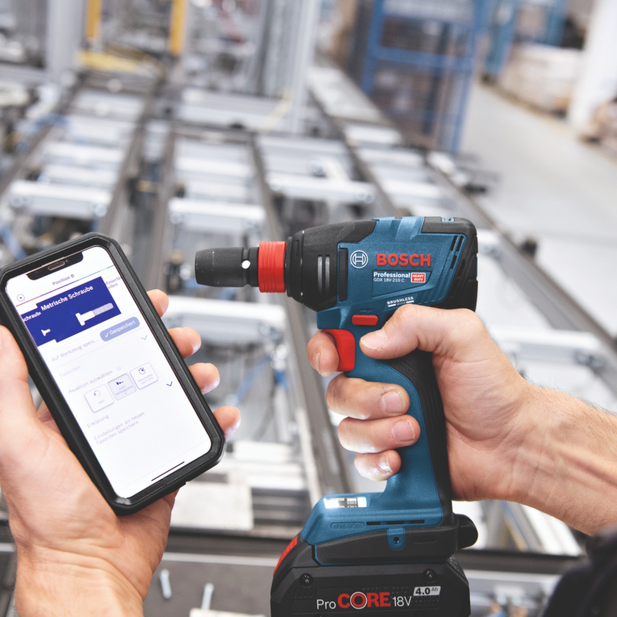 Bosch GDX 18V 210 C Professional Akku Drehschlagschrauber 18 V 210 Nm Brushless 2x Akku 2 0 Ah Ladegeraet 3 - toolbrothers