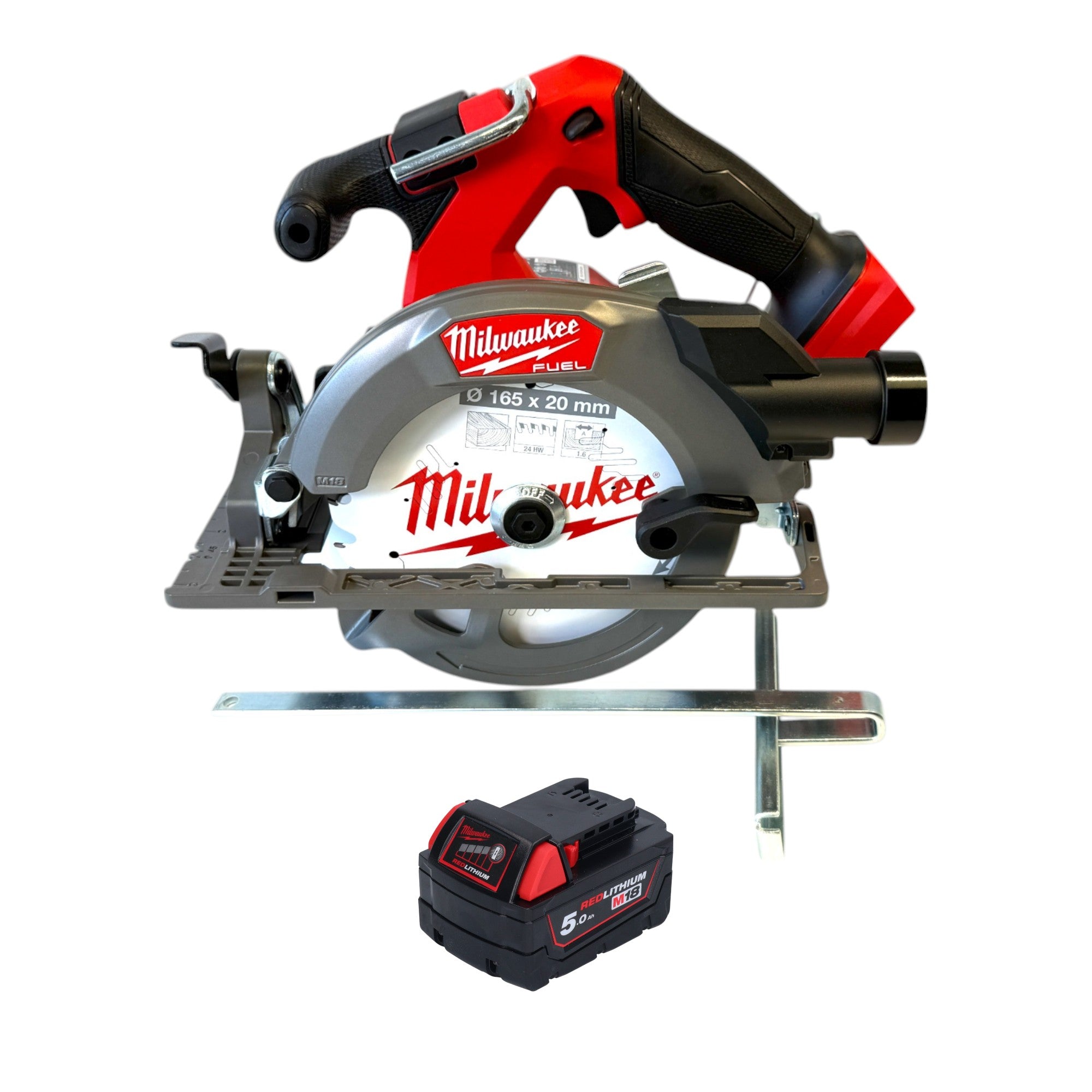 Milwaukee M18 FCS552 501 Akku Handkreissaege 18 V 165 mm Brushless 1x Akku 5 0 Ah ohne Ladegeraet 0 - toolbrothers