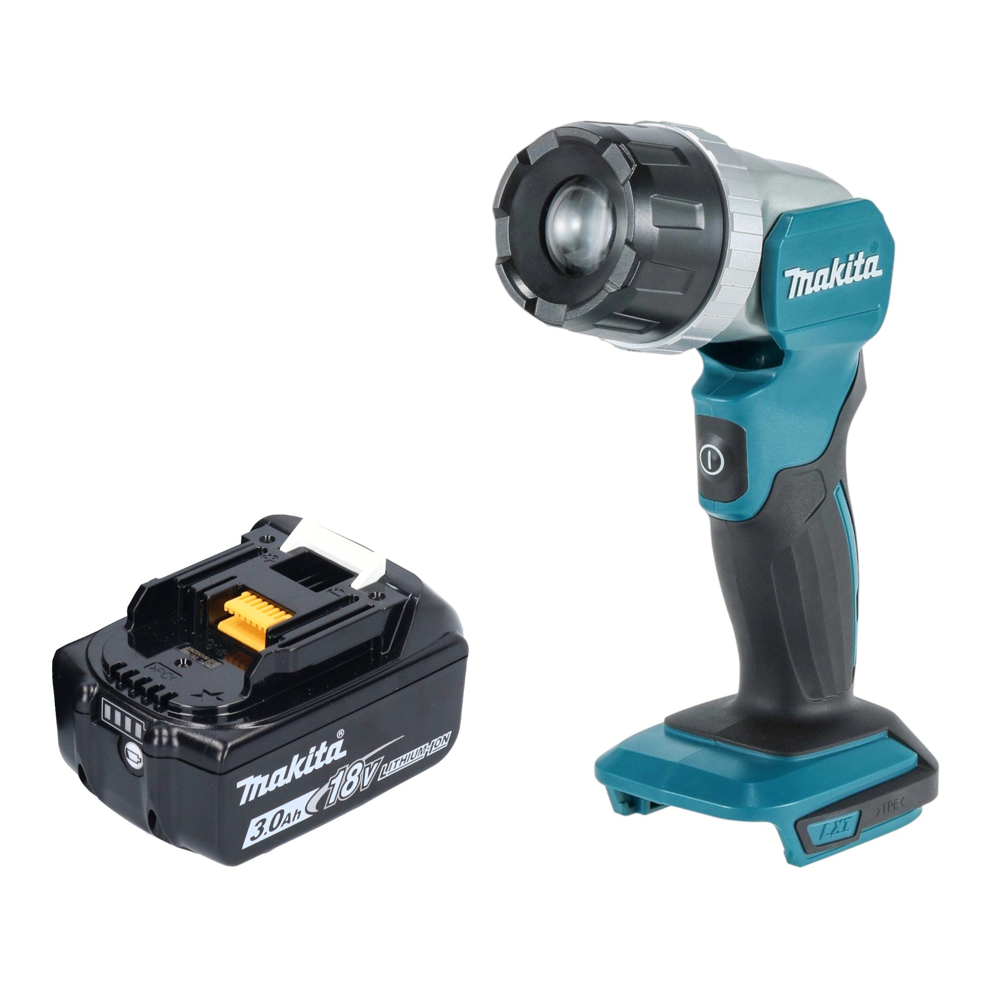 Makita DML 808 F1 Akku Handstrahler 14 4 18 V 190 lm LED 1x Akku 3 0 Ah ohne Ladegeraet 0 - toolbrothers