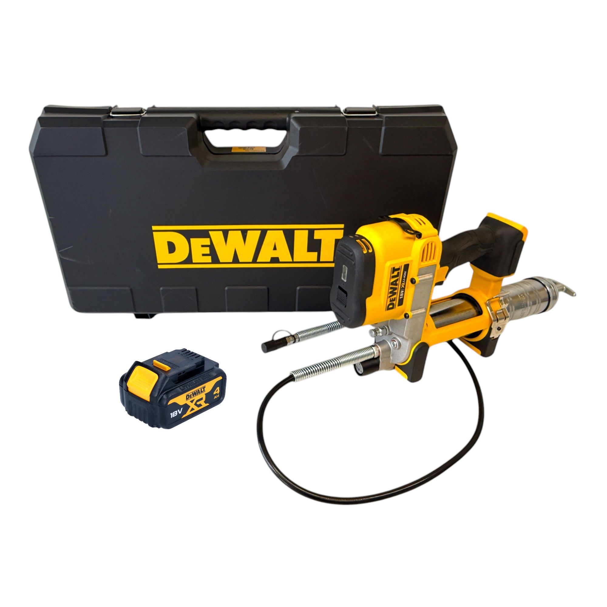 DeWalt DCGG 571 NK Akku Fettpresse 18 V 1x Akku 4 0 Ah ohne Ladegeraet 0 - toolbrothers