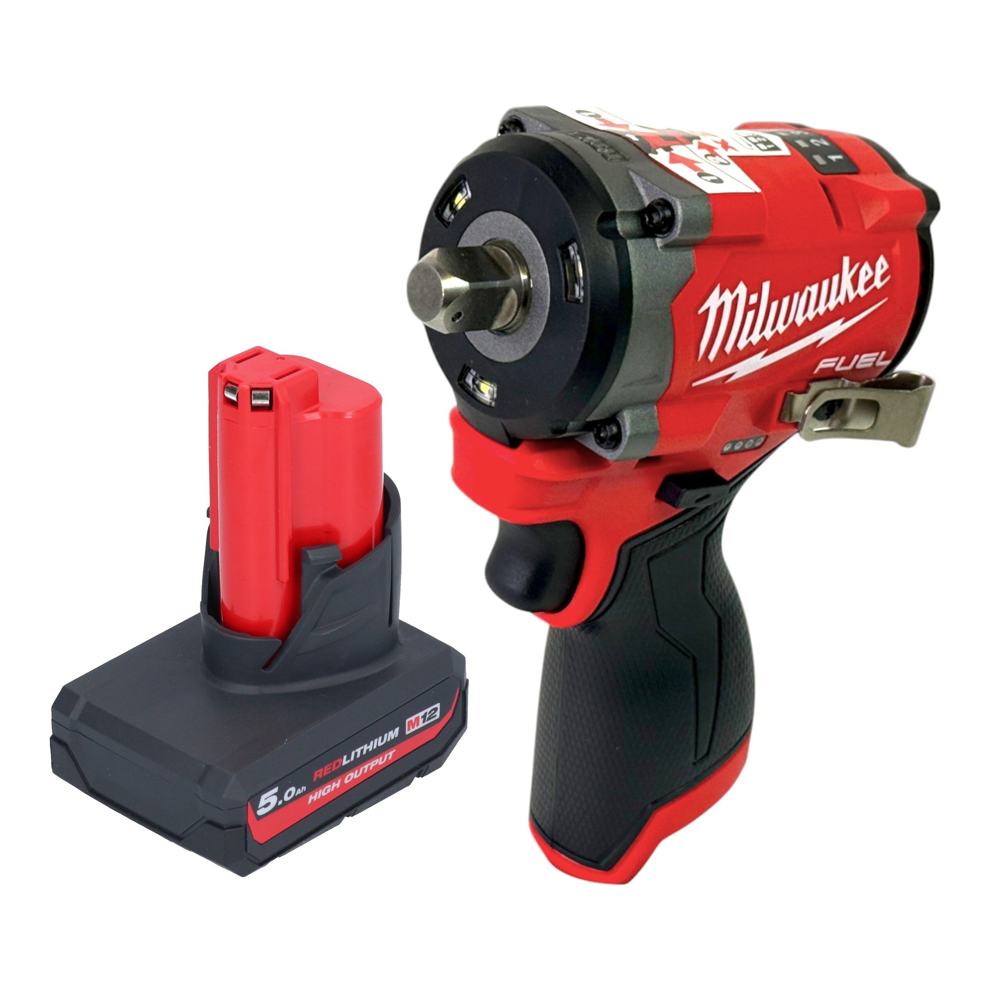 Milwaukee M12 FCIWP12G3 501 Akku Schlagschrauber 12 V 542 Nm 1 2 Brushless 1x Akku 5 0 Ah ohne Ladegeraet 0 - toolbrothers