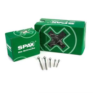 SPAX Universalschraube 4,5 x 50 mm 1000 Stk. TORX T-STAR plus T20 WIROX Senkkopf Teilgewinde 4Cut-Spitze