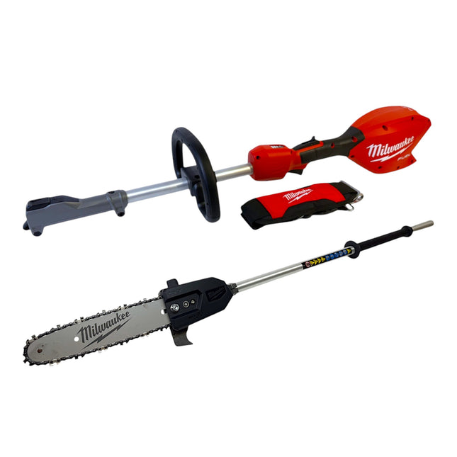 Milwaukee M18 FOPH2-CSA-0 18 V batería sin escobillas unidad base + accesorio podador de pértiga - sin batería, sin cargador