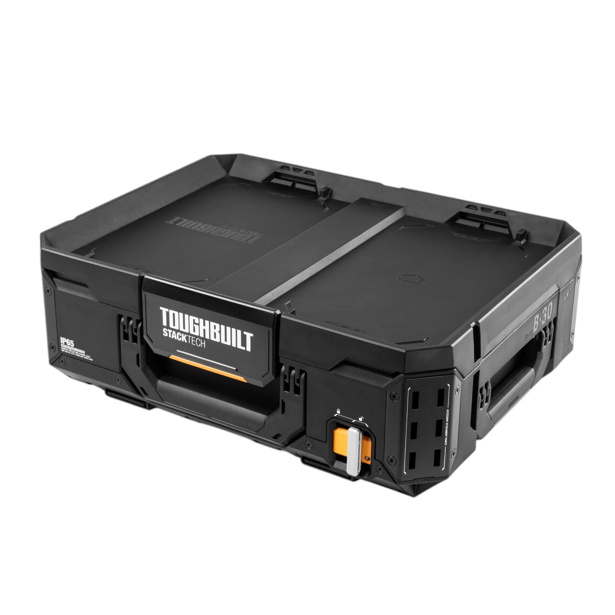 Toughbuilt STACKTECH TB B1 B 30 Werkzeugkiste Box 53 x 40 x 18 cm IP65 2x Inlay mit Deckel 2x Inlay 4x Trennwand 0 - toolbrothers