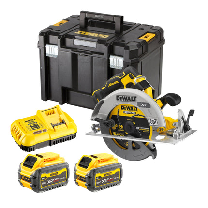 DeWalt DCS 573 T2T Akku Handkreissaege 18 V 190 x 30 mm Brushless 2x Akku 6 0 Ah Ladegeraet TSTAK 0 - toolbrothers