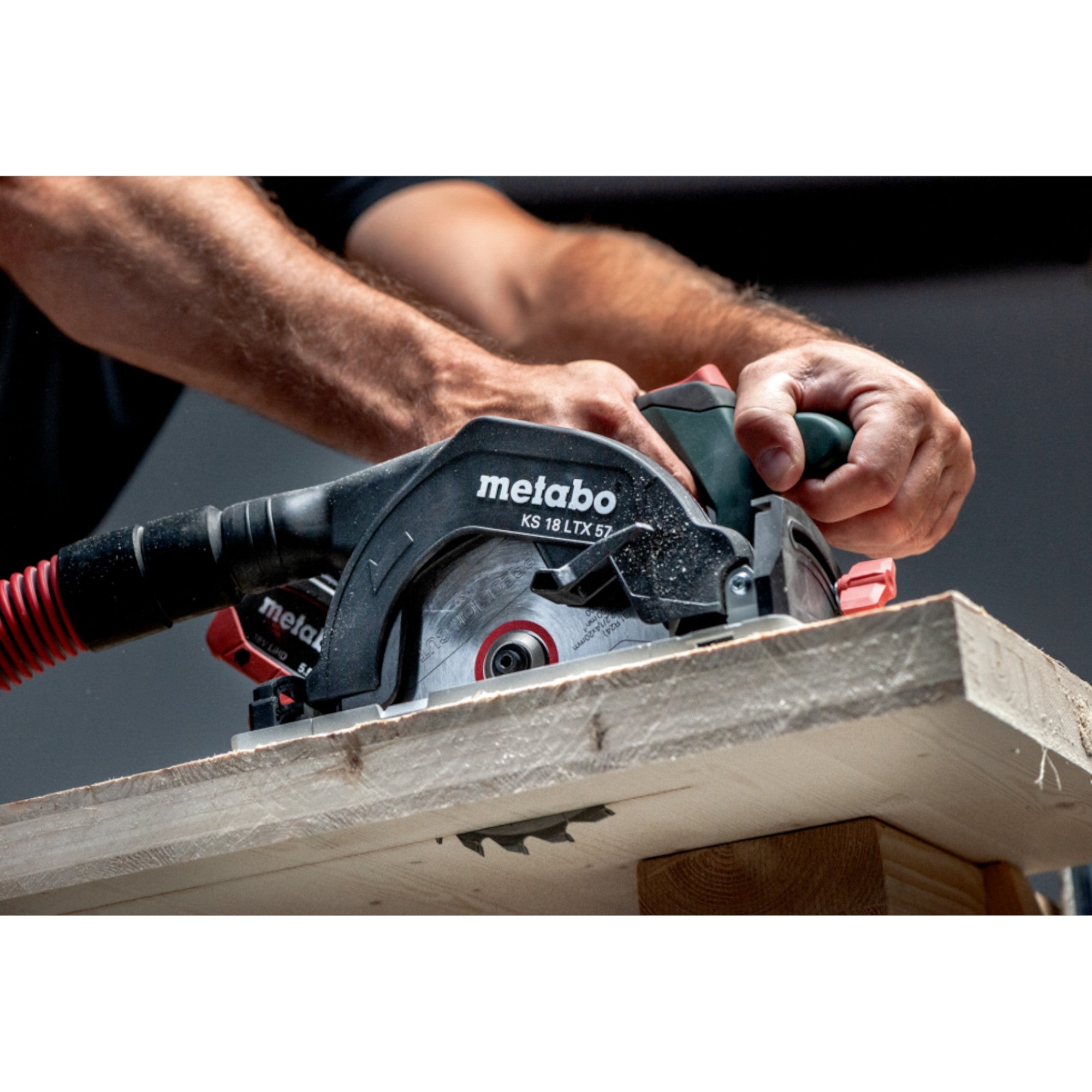 Metabo KS 18 LTX 57 Akku Handkreissaege 18 V 165 mm 2x LiHD Akku 8 0 Ah Ladegeraet 4 - toolbrothers