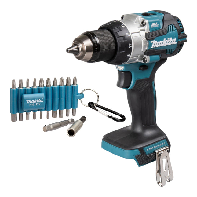 Makita DHP 489 Z Akku Schlagbohrschrauber 18 V 73 Nm Brushless 22 tlg Bit Set ohne Akku ohne Ladegeraet 0 - toolbrothers