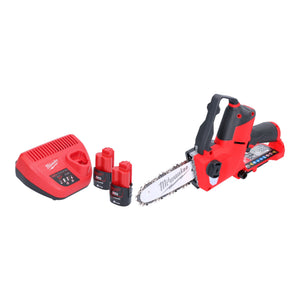 Milwaukee M12 FHS-202 Akku Astsäge 12 V 15 cm Brushless + 2x Akku 2,0 Ah + Ladegerät