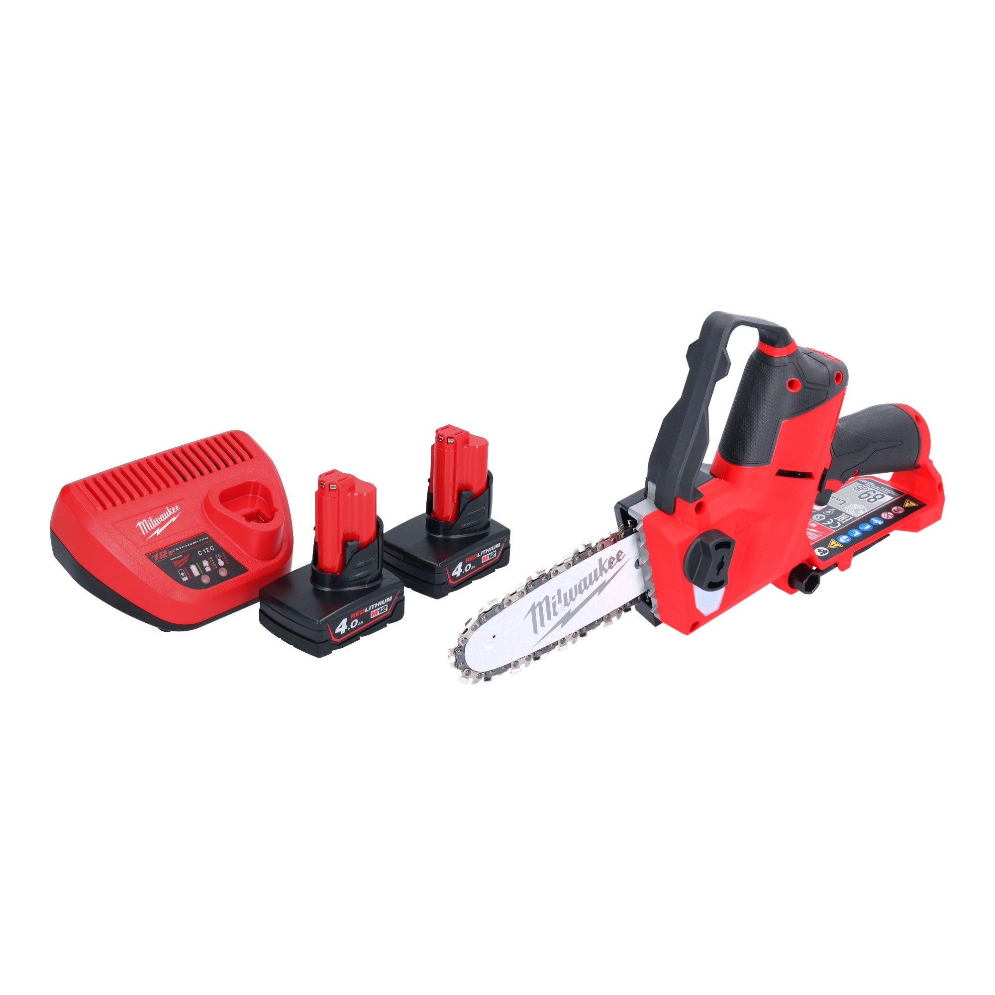 Milwaukee M12 FHS 402 Akku Astsaege 12 V 15 cm Brushless 2x Akku 4 0 Ah Ladegeraet 0 - toolbrothers