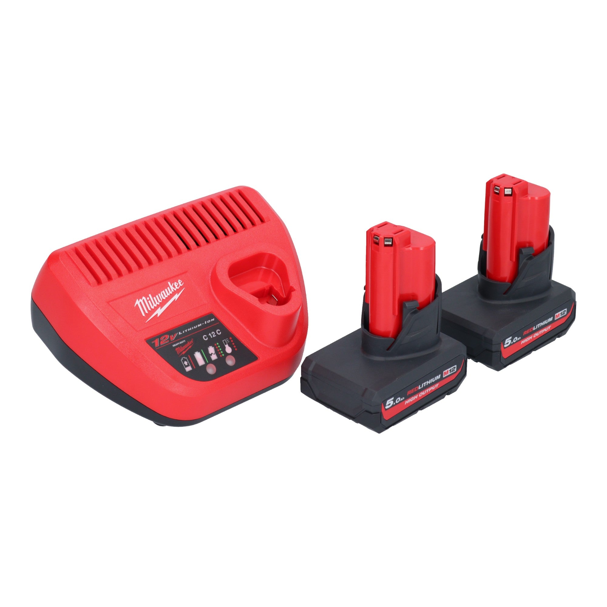 Milwaukee M12 FHS 502 Akku Astsaege 12 V 15 cm Brushless 2x Akku 5 0 Ah Ladegeraet 2 - toolbrothers