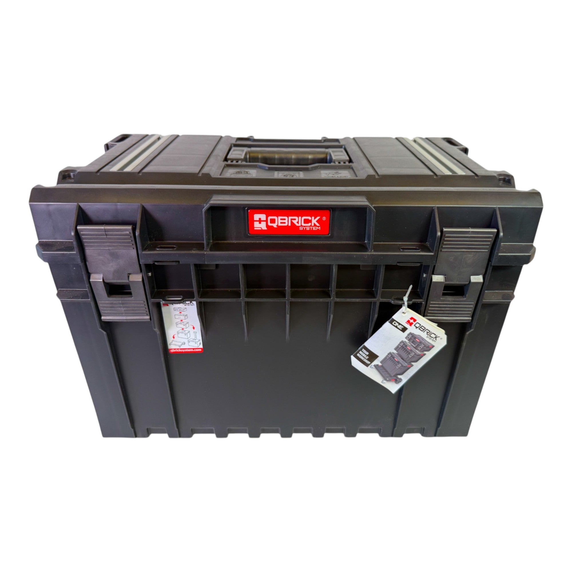 Qbrick System ONE 450 1 0 Technik Werkzeugkoffer 585 x 385 x 420 mm 52 l stapelbar IP66 alte Version ohne Gewindeeinsaetze 0 - toolbrothers