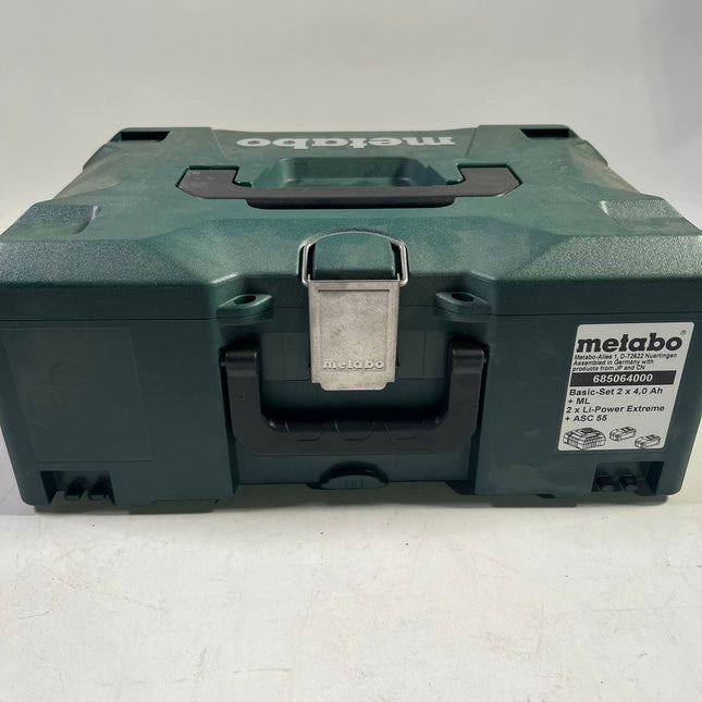Metabo Basic Set Ladegeraet 2x 18 V 4 0 Ah Akkus in MetaLoc II Unvollstaendig 1 - toolbrothers