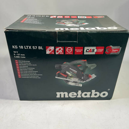 Metabo KS 18 LTX 57 BL Akku Handkreissaege 18 V 57 mm 611857840 Metabox ohne Akku ohne Ladegeraet Gebraucht 1 - toolbrothers