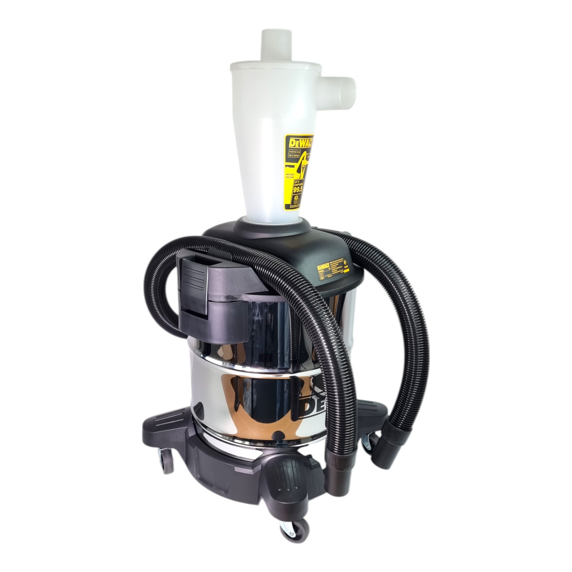 DeWalt DXVCS 003 Zyklon Vorabscheider 38 l Edelstahl 3 - toolbrothers