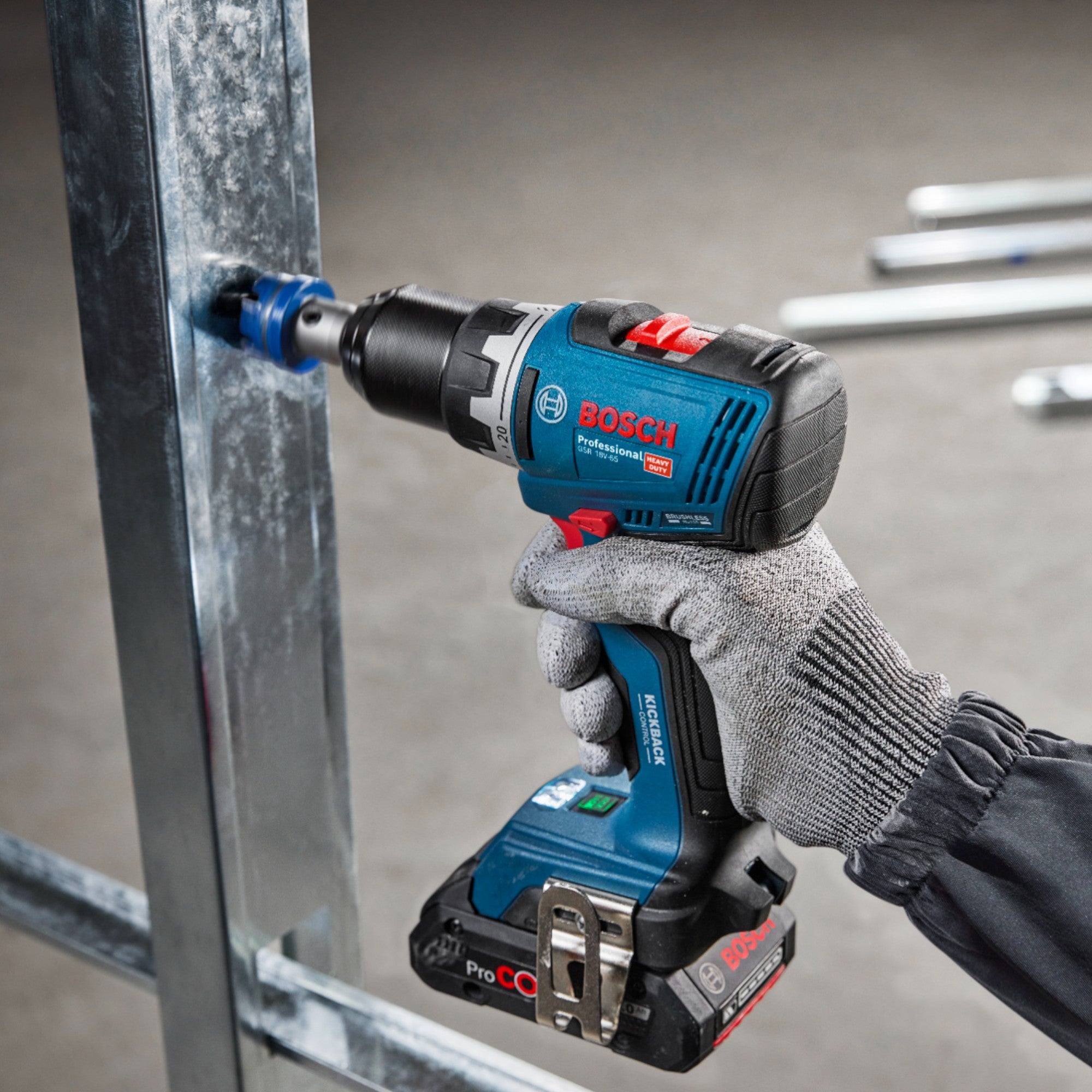 Bosch GSR 18V 65 Professional Akku Bohrschrauber 18 V 63 Nm Brushless 2x ProCORE Akku 4 0 Ah Ladegeraet 4 - toolbrothers