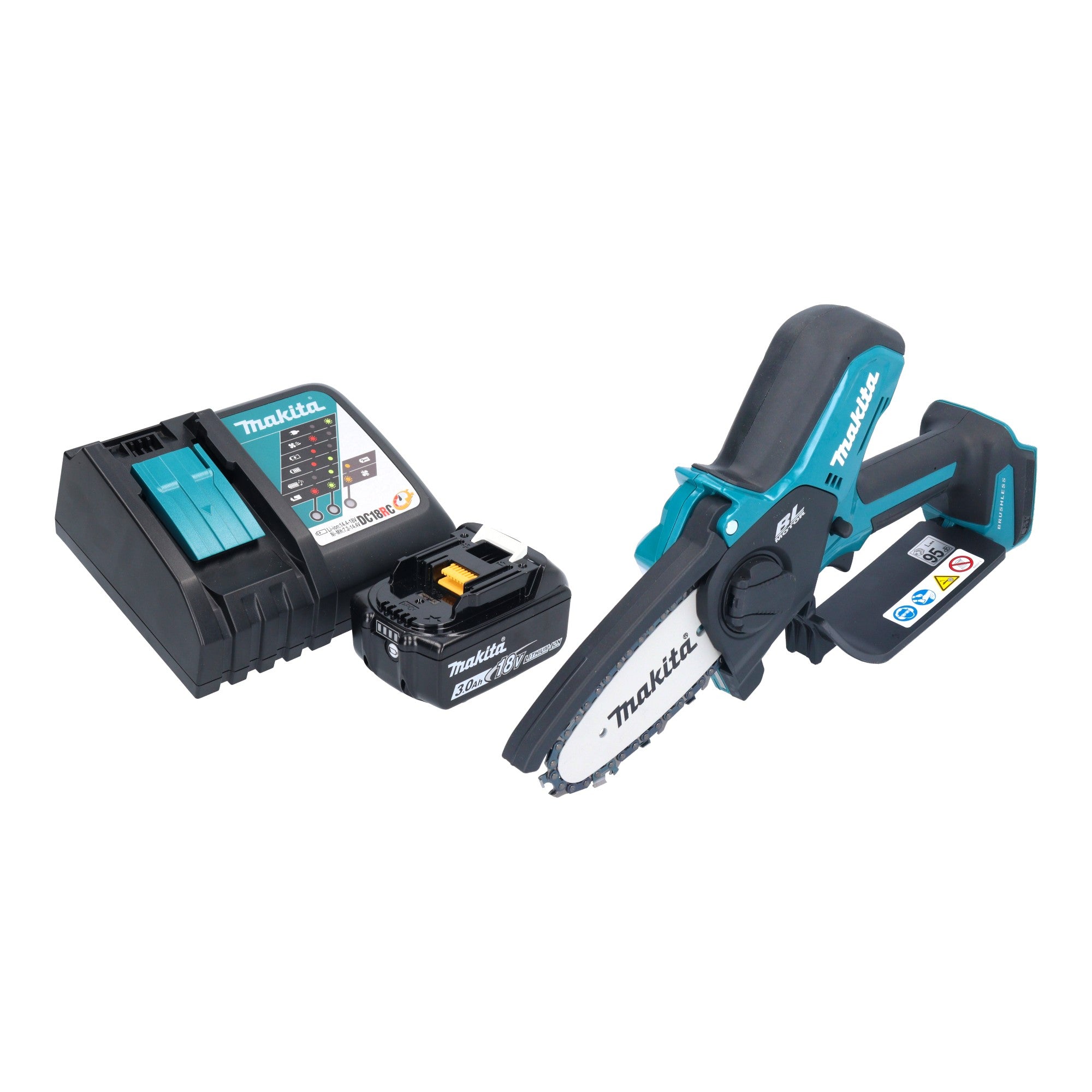 Makita DUC 101 RF01 Akku Astsaege 18 V 10 cm Brushless 1x Akku 3 0 Ah Ladegeraet 0 - toolbrothers