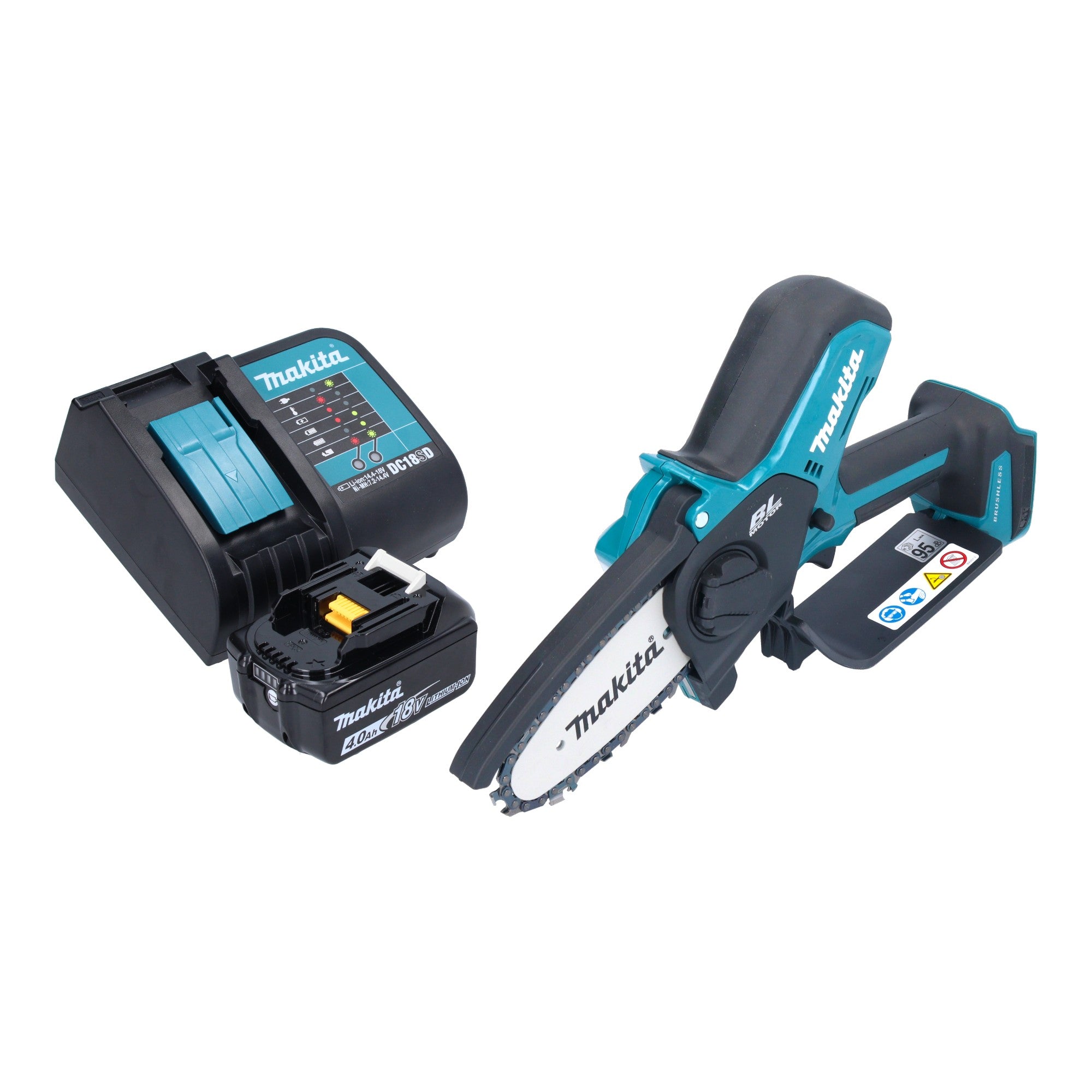 Makita DUC 101 SM01 Akku Astsaege 18 V 10 cm Brushless 1x Akku 4 0 Ah Ladegeraet 0 - toolbrothers