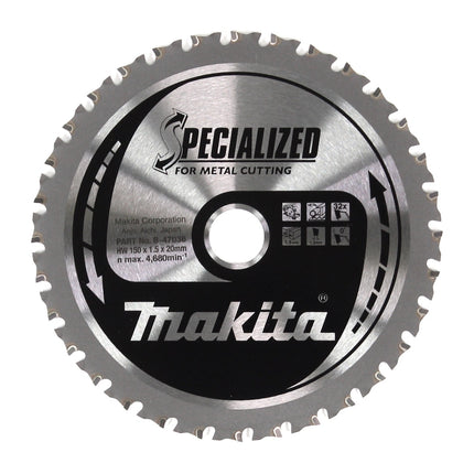 Makita DCS 553 ZJ Akku Metallhandkreissäge 18 V 150 mm Brushless + 2x Sägeblatt für Metall + Makpac - ohne Akku, ohne Ladegerät - Toolbrothers