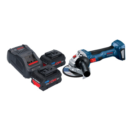 Bosch GWS 18V 7 Professional Akku Winkelschleifer 18 V 115 mm Brushless 2x ProCORE Akku 5 5 Ah Ladegeraet 0 - toolbrothers
