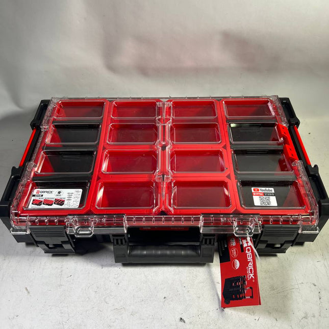 Qbrick System ONE Organizer XL 2 0 stapelbar 582 x 387 x 131 mm 13 5 l IP66 mit 6 Inlays und 6 Trennwaende Beschaedigt 1 - toolbrothers